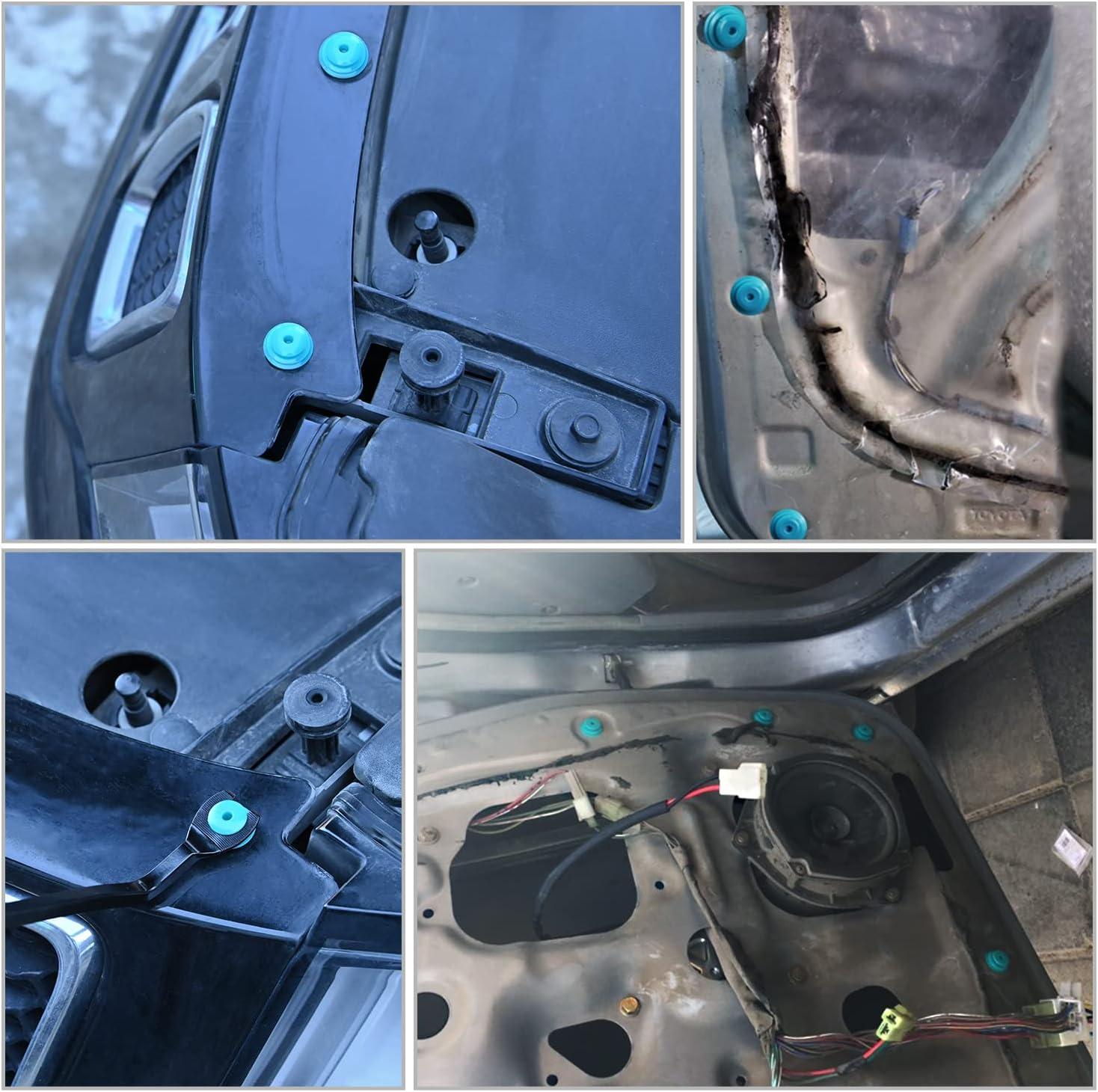 imageNilight 100PCS Nylon Bumper Rivet Fender Clips OEM Replaces Nissan 01553093210 8mm1PC Bonus Fastener RemoverFor Toyota Lexus Scion