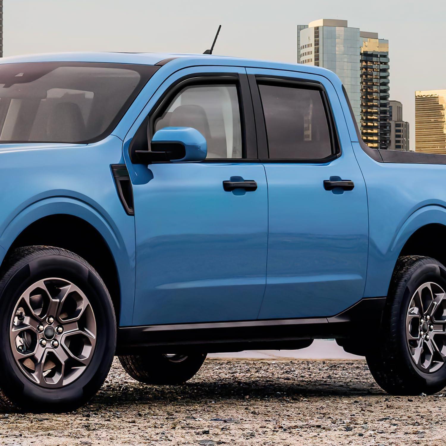 imageNilight Vent Window Visors for Ford F250 F350 F450 F550 Super Duty Crew Cab 2017 2018 2019 2020 2021 2022 2023 2024 inChannel Rain Guards Original Window Deflectors4PCSFord Maverick 20222024