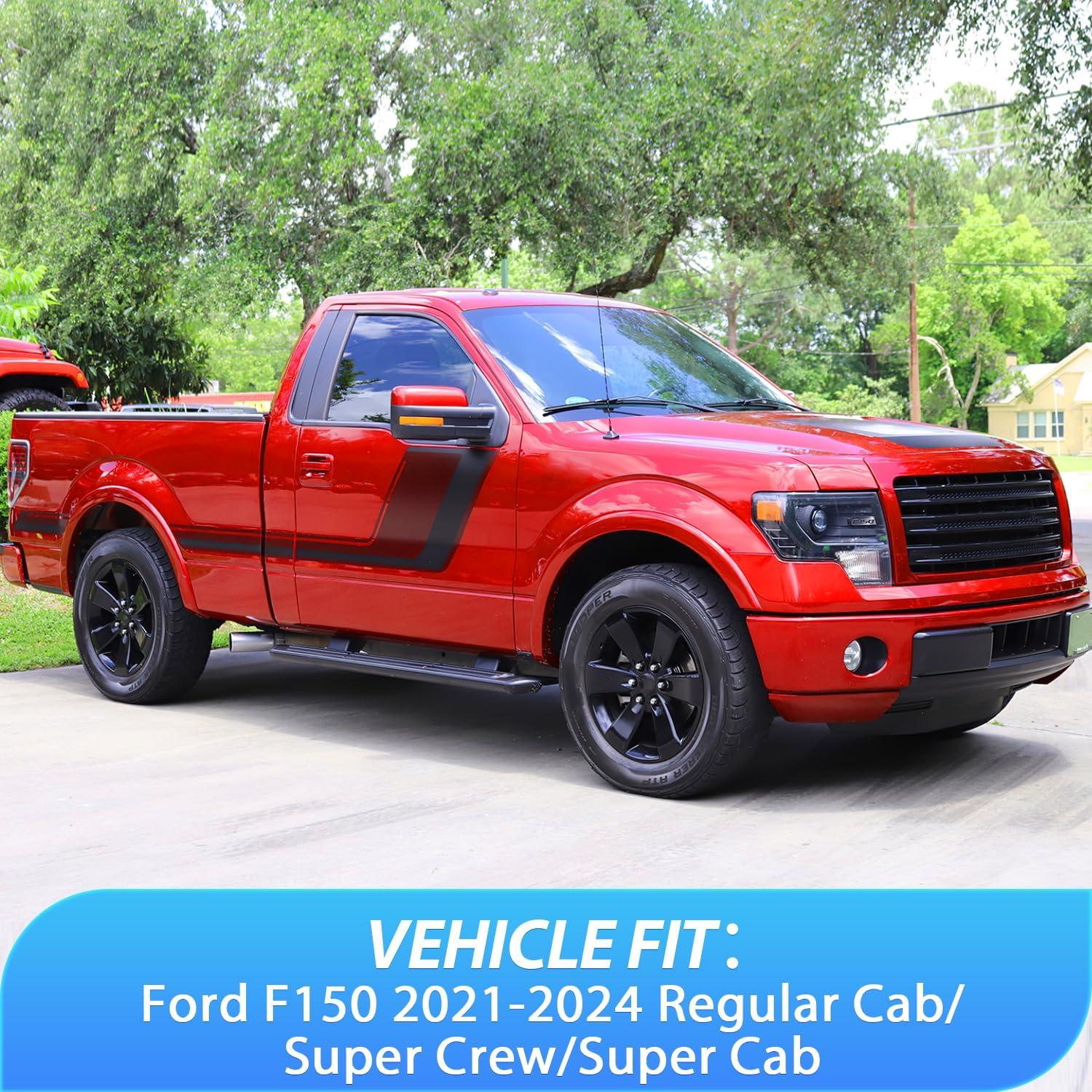 imageNilight Vent Window Visors for Ford F250 F350 F450 F550 Super Duty Crew Cab 2017 2018 2019 2020 2021 2022 2023 2024 inChannel Rain Guards Original Window Deflectors4PCSFord F150 Regular Cab 20212024