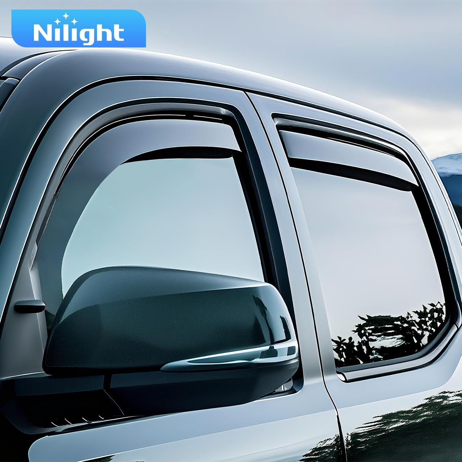 imageNilight inChannel Rain Guards for Frontier Crew Cab 2022 2023 2024 2025 Vent Window Visors Original Window Deflectors4PCSNissan Pathfinder 20222025
