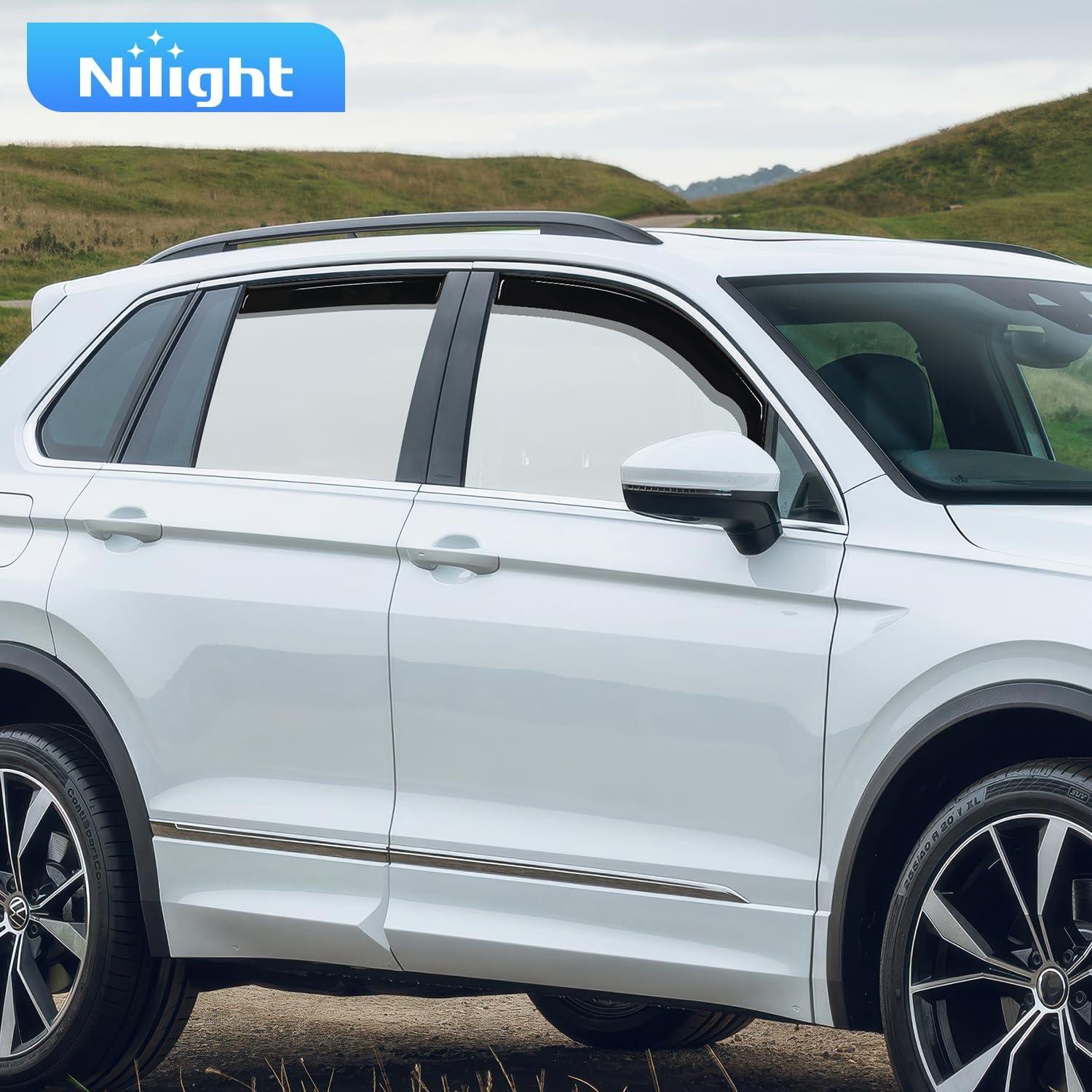 imageNilight inChannel Rain Guards for Honda Passport 2019 2020 2021 2022 2023 2024 2025 Vent Window Visors Original Window Deflectors4PCSVolkswagen Tiguan 20182025