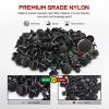 Nilight 100PCS Nylon Bumper Rivet Fender Clips OEM Replaces Nissan: 01553-093210 8mm,1PC Bonus Fastener Remover(For Toyota Lexus)