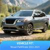 Nilight in-Channel Rain Guards for Frontier Crew Cab 2022 2023 2024 2025, Vent Window Visors, Original Window Deflectors-4PCS(Nissan Pathfinder 2022-2025)