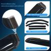 Nilight in-Channel Rain Guards for Frontier Crew Cab 2022 2023 2024 2025, Vent Window Visors, Original Window Deflectors-4PCS(Nissan Rogue 2021-2024)