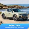 Nilight in-Channel Rain Guards for Honda Passport 2019 2020 2021 2022 2023 2024 2025, Vent Window Visors, Original Window Deflectors-4PCS(Hyundai Santa Cruz 2022-2025)