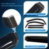 Nilight in-Channel Rain Guards for Toyota Tundra Crew Max 2007 2008 2009 2010 2011 2012 2013 2014 2015 2016 2017 2018 2019 2020 2021, Vent Window Visors, Original Window Deflectors-4PCS(Tundra 2007-2021 CrewMax)