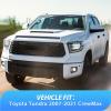 Nilight in-Channel Rain Guards for Toyota Tundra Crew Max 2007 2008 2009 2010 2011 2012 2013 2014 2015 2016 2017 2018 2019 2020 2021, Vent Window Visors, Original Window Deflectors-4PCS(Tundra 2007-2021 CrewMax)