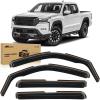 Nilight in-Channel Rain Guards for Frontier Crew Cab 2022 2023 2024 2025, Vent Window Visors, Original Window Deflectors-4PCS(Nissan Frontier 2022-2025)