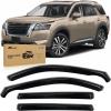 Nilight in-Channel Rain Guards for Frontier Crew Cab 2022 2023 2024 2025, Vent Window Visors, Original Window Deflectors-4PCS(Nissan Pathfinder 2022-2025)