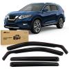Nilight in-Channel Rain Guards for Frontier Crew Cab 2022 2023 2024 2025, Vent Window Visors, Original Window Deflectors-4PCS(Nissan Rogue 2014-2020)
