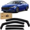Nilight in-Channel Rain Guards for Honda Passport 2019 2020 2021 2022 2023 2024 2025, Vent Window Visors, Original Window Deflectors-4PCS(Hyundai Elantra 2021-2025)