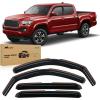 Nilight in-Channel Rain Guards for Toyota Tundra Crew Max 2007 2008 2009 2010 2011 2012 2013 2014 2015 2016 2017 2018 2019 2020 2021, Vent Window Visors, Original Window Deflectors-4PCS(Tacoma 2005-2015 Double Cab)