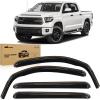Nilight in-Channel Rain Guards for Toyota Tundra Crew Max 2007 2008 2009 2010 2011 2012 2013 2014 2015 2016 2017 2018 2019 2020 2021, Vent Window Visors, Original Window Deflectors-4PCS(Tundra 2007-2021 CrewMax)