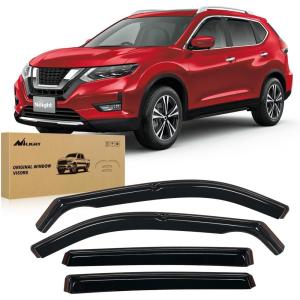 Nilight in-Channel Rain Guards for Frontier Crew Cab 2022 2023 2024 2025, Vent Window Visors, Original Window Deflectors-4PCS(Nissan Rogue 2021-2024)