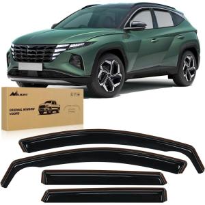 Nilight in-Channel Rain Guards for Honda Passport 2019 2020 2021 2022 2023 2024 2025, Vent Window Visors, Original Window Deflectors-4PCS(Hyundai Tucson 2021-2025)