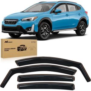 Nilight in-Channel Rain Guards for Honda Passport 2019 2020 2021 2022 2023 2024 2025, Vent Window Visors, Original Window Deflectors-4PCS(Subaru Crosstrek 2018-2023)