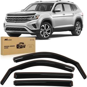 Nilight in-Channel Rain Guards for Honda Passport 2019 2020 2021 2022 2023 2024 2025, Vent Window Visors, Original Window Deflectors-4PCS(Volkswagen Atlas 2018-2025)