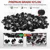 Nilight 100Pcs Hood Insulation Retainer Clips Replaces Chrysler 4878883AA LH & LHS Series 1997 – Quality Nylon Push Rivets with Fastener Remover, 2 Years Warranty