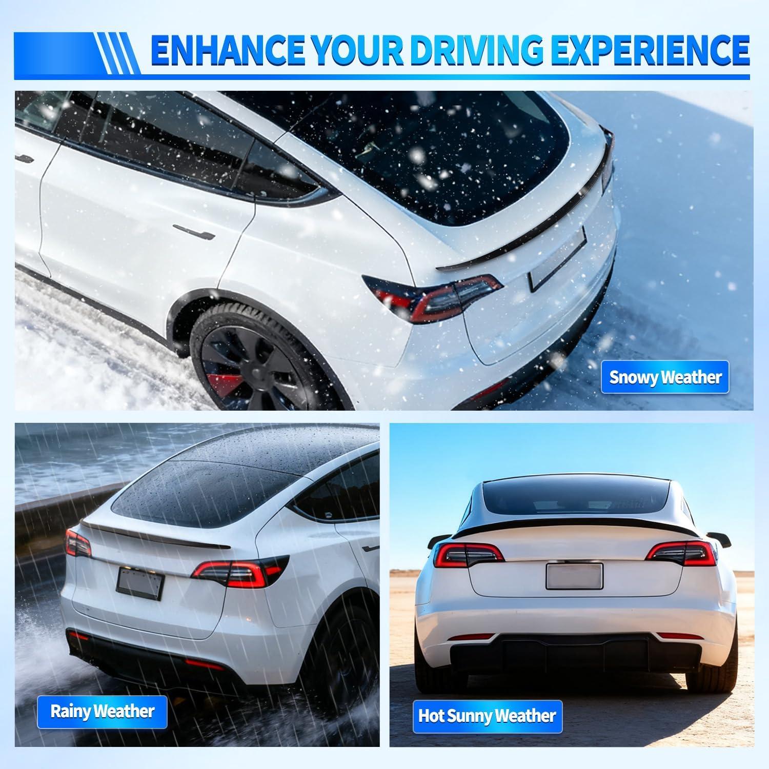 imageNilight Spoiler Fit for Tesla Model Y 2020 2021 2022 2023 2024 Spoilers for Cars Rear Spoiler Wing Sporty Rear Trunk Lip Exterior Accessories Easy NoDrill Installation ABS Carbon Fiber PatternTesla Model Y 20202024 Matte Black