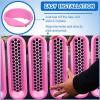 Nilight Grill Inserts fit for Jeep Wrangler Front Grille Mesh Inserts & Headlight Cover Set for JK JKU Unlimited Sports Sahara Freedom Rubicon 2007-2018 Clip-in Trim Exterior Accessories Red 9 Pcs(Jeep Wrangler JK 2007-2018  Pink)