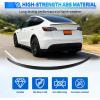 Nilight Spoiler Fit for Tesla Model Y 2020 2021 2022 2023 2024 Spoilers for Cars Rear Spoiler Wing Sporty Rear Trunk Lip Exterior Accessories Easy No-Drill Installation ABS Carbon Fiber Pattern(Tesla Model Y 2020-2024 Matte Black)