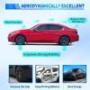 Nilight Spoiler Fit for Tesla Model Y 2020 2021 2022 2023 2024 Spoilers for Cars Rear Spoiler Wing Sporty Rear Trunk Lip Exterior Accessories Easy No-Drill Installation ABS Carbon Fiber Pattern(Infiniti Q50 2014-2024 Glossy Carbon Fiber)