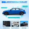 Nilight Spoiler Fit for Tesla Model Y 2020 2021 2022 2023 2024 Spoilers for Cars Rear Spoiler Wing Sporty Rear Trunk Lip Exterior Accessories Easy No-Drill Installation ABS Carbon Fiber Pattern(Honda Civic Sedan 2022-2025 Glossy Black)
