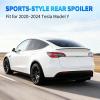 Nilight Spoiler Fit for Tesla Model Y 2020 2021 2022 2023 2024 Spoilers for Cars Rear Spoiler Wing Sporty Rear Trunk Lip Exterior Accessories Easy No-Drill Installation ABS Carbon Fiber Pattern(Tesla Model Y 2020-2024 Matte Carbon Fiber)
