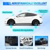 Nilight Spoiler Fit for Tesla Model Y 2020 2021 2022 2023 2024 Spoilers for Cars Rear Spoiler Wing Sporty Rear Trunk Lip Exterior Accessories Easy No-Drill Installation ABS Carbon Fiber Pattern(Tesla Model 3 Highland 2024 Matte Carbon Fiber)