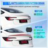 Nilight Spoiler Fit for Tesla Model Y 2020 2021 2022 2023 2024 Spoilers for Cars Rear Spoiler Wing Sporty Rear Trunk Lip Exterior Accessories Easy No-Drill Installation ABS Carbon Fiber Pattern(Tesla Model 3 Highland 2024 Matte Carbon Fiber)