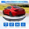 Nilight Spoiler Fit for Tesla Model Y 2020 2021 2022 2023 2024 Spoilers for Cars Rear Spoiler Wing Sporty Rear Trunk Lip Exterior Accessories Easy No-Drill Installation ABS Carbon Fiber Pattern(Infiniti Q50 2014-2024 Glossy Carbon Fiber)