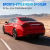 Nilight Spoiler Fit for Tesla Model Y 2020 2021 2022 2023 2024 Spoilers for Cars Rear Spoiler Wing Sporty Rear Trunk Lip Exterior Accessories Easy No-Drill Installation ABS Carbon Fiber Pattern(Infiniti Q50 2014-2024 Glossy Carbon Fiber)