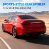 Nilight Spoiler Fit for Tesla Model Y 2020 2021 2022 2023 2024 Spoilers for Cars Rear Spoiler Wing Sporty Rear Trunk Lip Exterior Accessories Easy No-Drill Installation ABS Carbon Fiber Pattern(Infiniti Q50 2014-2024 Glossy Black)
