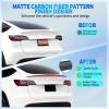 Nilight Spoiler Fit for Tesla Model Y 2020 2021 2022 2023 2024 Spoilers for Cars Rear Spoiler Wing Sporty Rear Trunk Lip Exterior Accessories Easy No-Drill Installation ABS Carbon Fiber Pattern(Tesla Model Y 2020-2024 Matte Carbon Fiber)