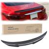 Nilight Spoiler Fit for Tesla Model Y 2020 2021 2022 2023 2024 Spoilers for Cars Rear Spoiler Wing Sporty Rear Trunk Lip Exterior Accessories Easy No-Drill Installation ABS Carbon Fiber Pattern(Infiniti Q50 2014-2024 Glossy Carbon Fiber)