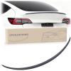 Nilight Spoiler Fit for Tesla Model Y 2020 2021 2022 2023 2024 Spoilers for Cars Rear Spoiler Wing Sporty Rear Trunk Lip Exterior Accessories Easy No-Drill Installation ABS Carbon Fiber Pattern(Tesla Model Y 2020-2024 Matte Carbon Fiber)