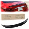 Nilight Spoiler Fit for Tesla Model Y 2020 2021 2022 2023 2024 Spoilers for Cars Rear Spoiler Wing Sporty Rear Trunk Lip Exterior Accessories Easy No-Drill Installation ABS Carbon Fiber Pattern(Infiniti Q50 2014-2024 Glossy Black)