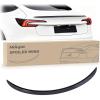 Nilight Spoiler Fit for Tesla Model Y 2020 2021 2022 2023 2024 Spoilers for Cars Rear Spoiler Wing Sporty Rear Trunk Lip Exterior Accessories Easy No-Drill Installation ABS Carbon Fiber Pattern(Tesla Model 3 Highland 2024 Glossy Carbon Fiber)