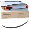 Nilight Spoiler Fit for Tesla Model Y 2020 2021 2022 2023 2024 Spoilers for Cars Rear Spoiler Wing Sporty Rear Trunk Lip Exterior Accessories Easy No-Drill Installation ABS Carbon Fiber Pattern(Tesla Model 3 2017-2023 Matte Carbon Fiber)