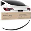 Nilight Spoiler Fit for Tesla Model Y 2020 2021 2022 2023 2024 Spoilers for Cars Rear Spoiler Wing Sporty Rear Trunk Lip Exterior Accessories Easy No-Drill Installation ABS Carbon Fiber Pattern(Tesla Model Y 2020-2024 Matte Black)