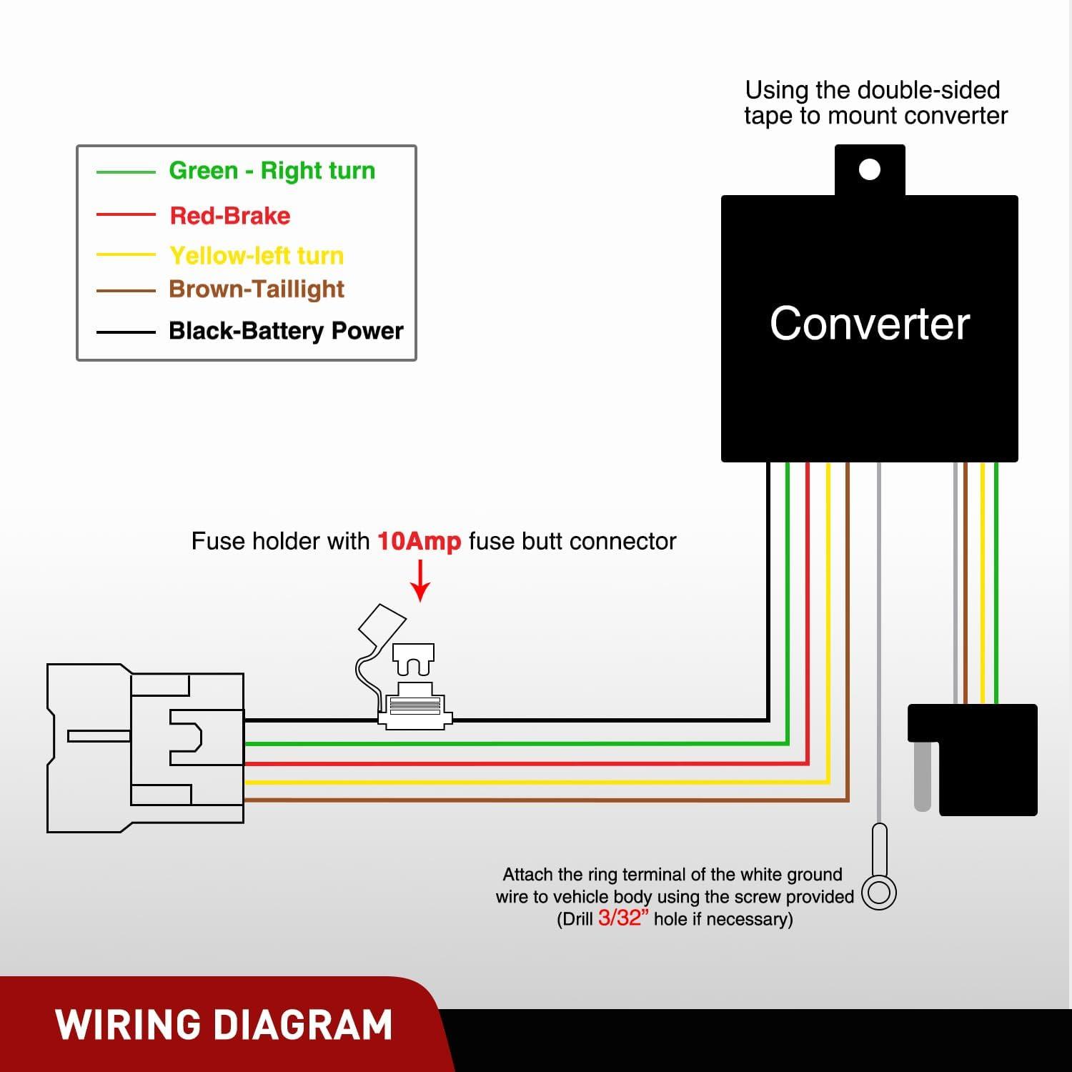 imageNilight 4 Pin Trailer Wiring Harness Kit 56040 Compatible with Subaru 2009 2010 2011 2012 2013 2014 2015 2016 2017 2018 2019 2020 2021 2022 2023 2024 Forester Outback XV Crosstrek Forester AscentHonda Pilot 20162022Honda 20192024