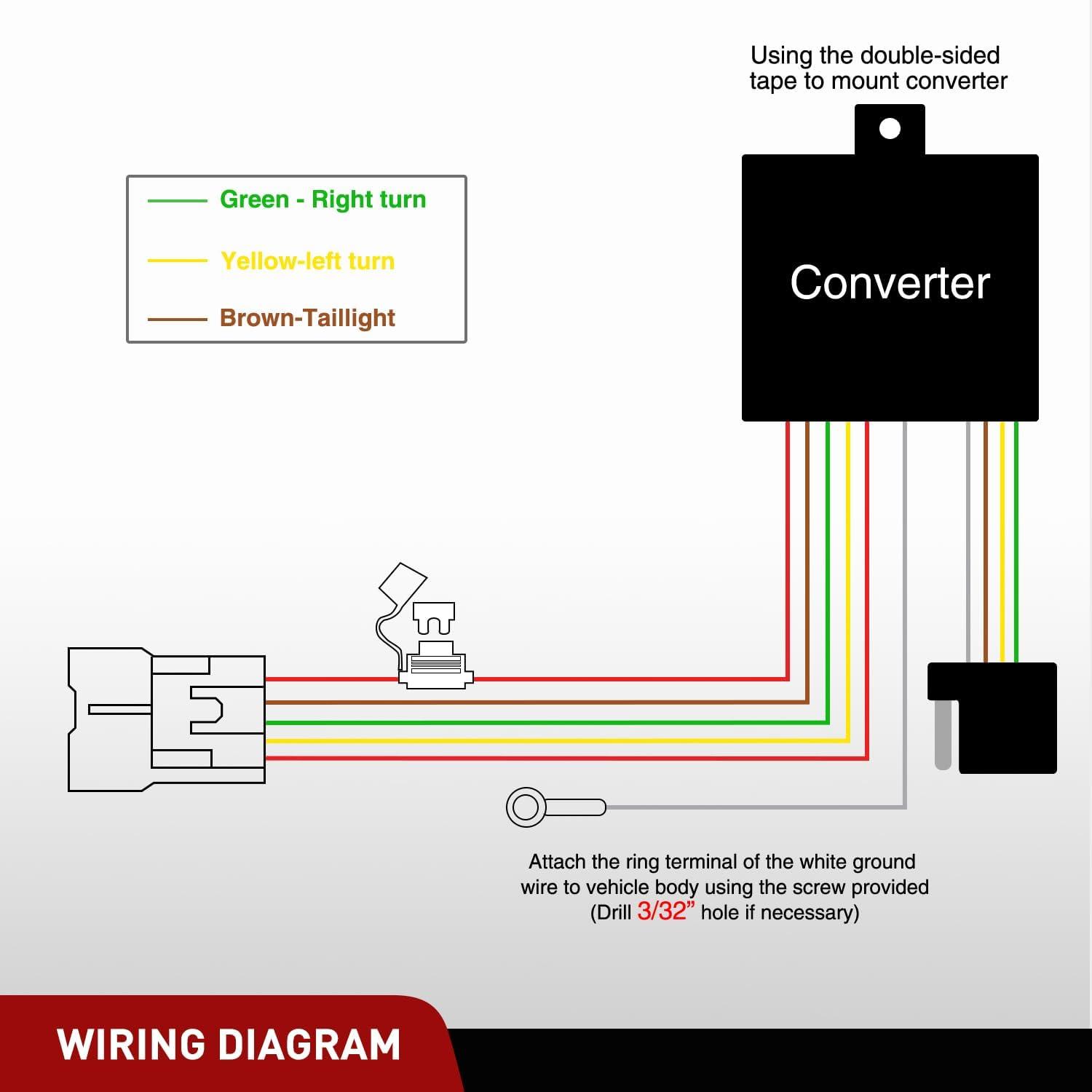 imageNilight 4 Pin Trailer Wiring Harness Kit 56040 Compatible with Subaru 2009 2010 2011 2012 2013 2014 2015 2016 2017 2018 2019 2020 2021 2022 2023 2024 Forester Outback XV Crosstrek Forester AscentHonda CRV 20172024