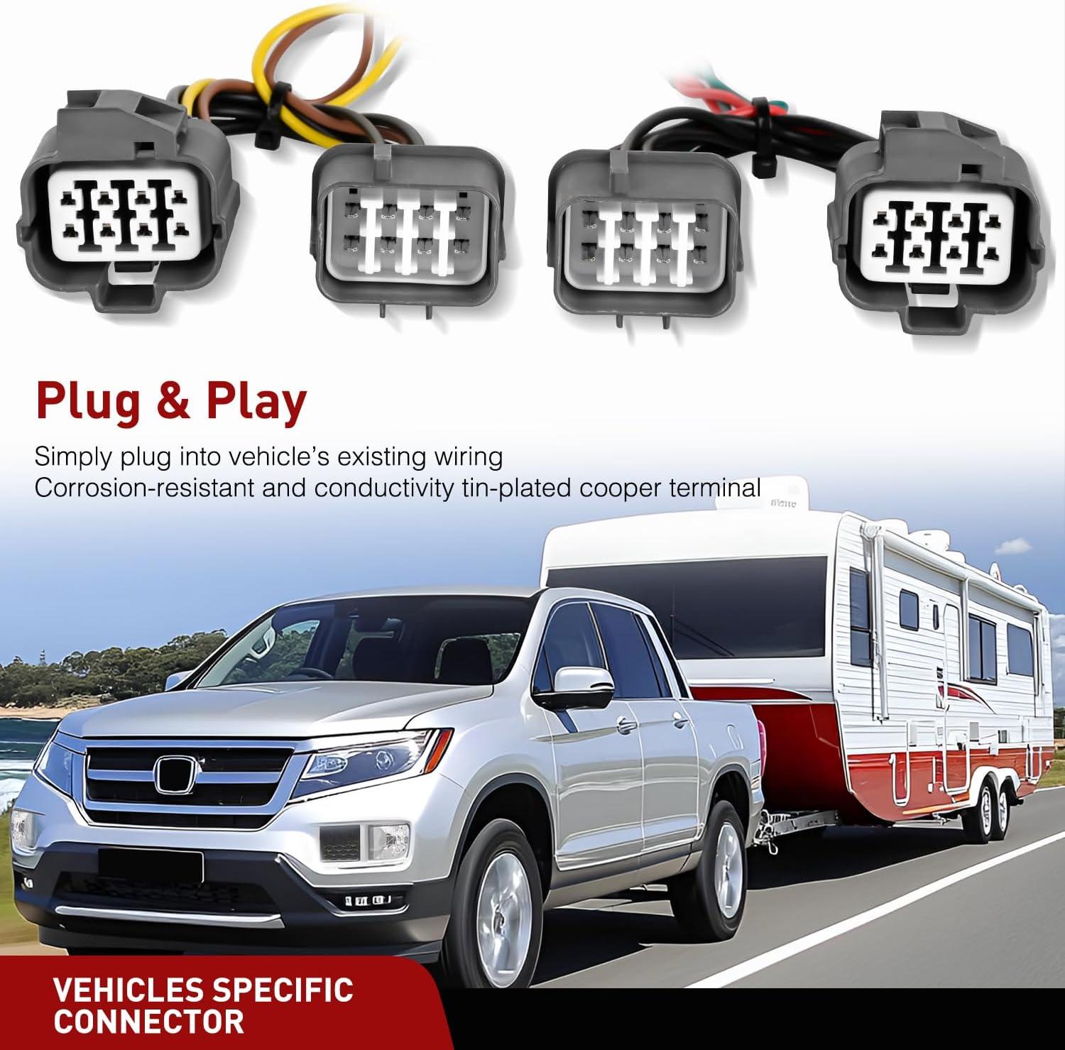 imageNilight 4 Pin Trailer Wiring Harness Kit 56040 Compatible with Subaru 2009 2010 2011 2012 2013 2014 2015 2016 2017 2018 2019 2020 2021 2022 2023 2024 Forester Outback XV Crosstrek Forester AscentHonda Ridgeline 20062014