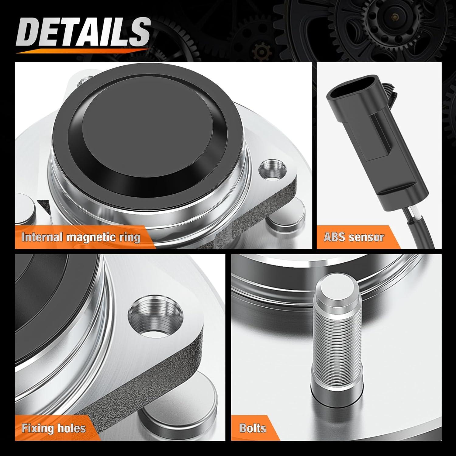 imageNilight Front Wheel Hub and Bearing Assembly for Chevy Impala 2000 2002 2003 2004 2005 2006 20072011 Buick Lacrosse Allure 20052009 Cadillac DTS Eldorado Buick Century 5 Lug wABS OEM 513121Silverado 1500 199920072WD