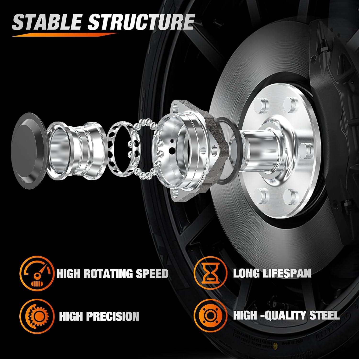 imageNilight Front Wheel Hub and Bearing Assembly for Chevy Impala 2000 2002 2003 2004 2005 2006 20072011 Buick Lacrosse Allure 20052009 Cadillac DTS Eldorado Buick Century 5 Lug wABS OEM 513121Silverado 1500 199920072WD