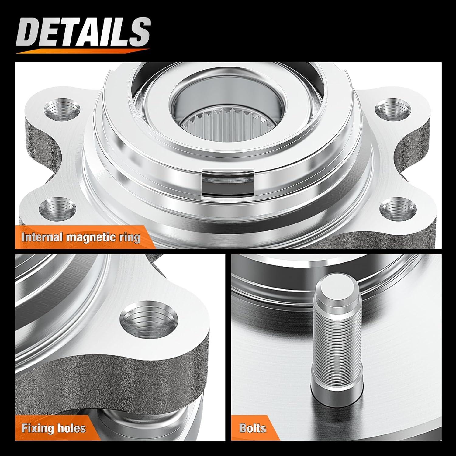 imageNilight Front Wheel Hub and Bearing Assembly for Chevy Impala 2000 2002 2003 2004 2005 2006 20072011 Buick Lacrosse Allure 20052009 Cadillac DTS Eldorado Buick Century 5 Lug wABS OEM 513121Nissan Altima 20072018 Front