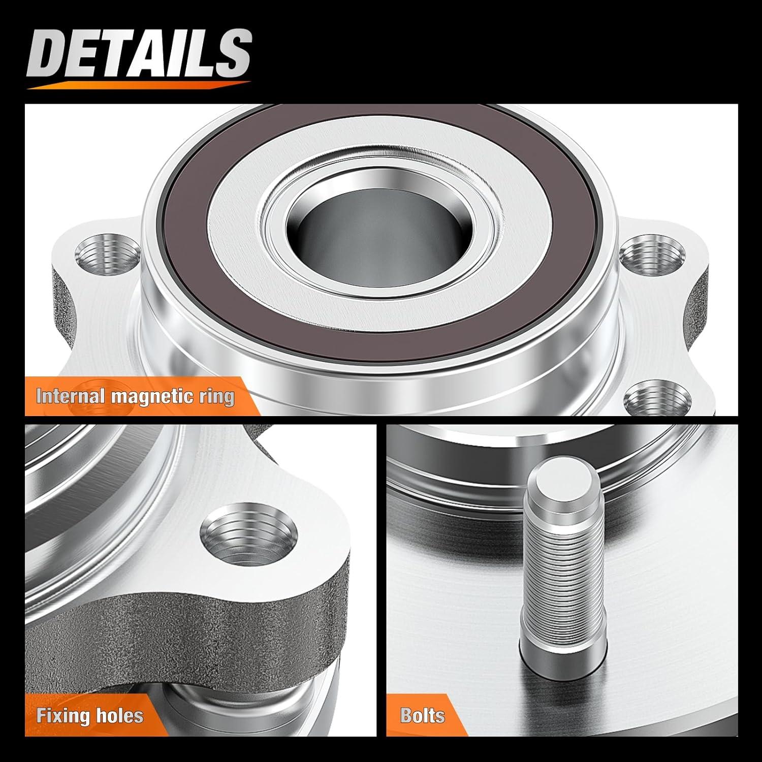 imageNilight Front Wheel Hub and Bearing Assembly for Chevy Impala 2000 2002 2003 2004 2005 2006 20072011 Buick Lacrosse Allure 20052009 Cadillac DTS Eldorado Buick Century 5 Lug wABS OEM 513121Subaru Forester 20142018