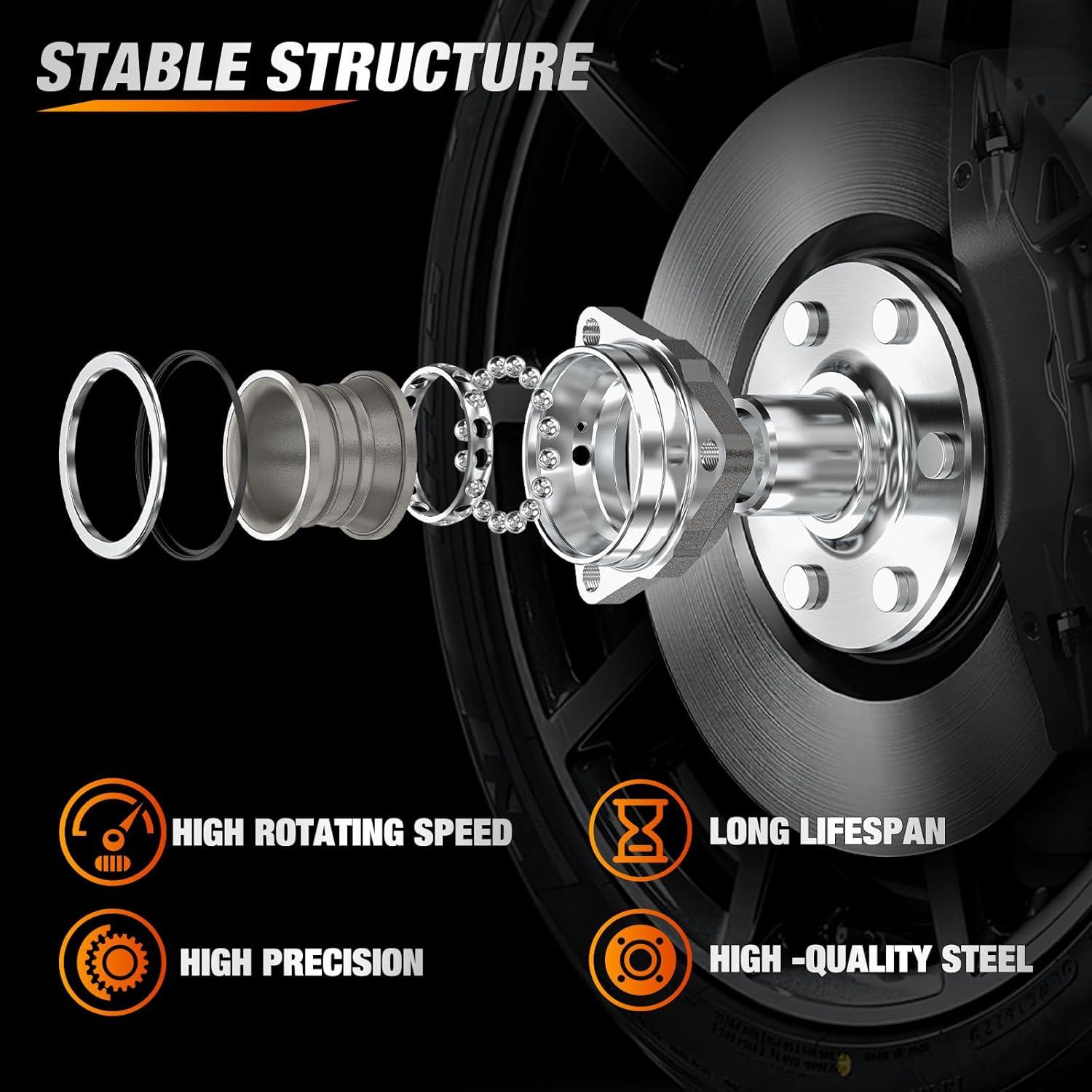 imageNilight Front Wheel Hub and Bearing Assembly for Chevy Impala 2000 2002 2003 2004 2005 2006 20072011 Buick Lacrosse Allure 20052009 Cadillac DTS Eldorado Buick Century 5 Lug wABS OEM 513121Silverado 1500 199920064WDAWD