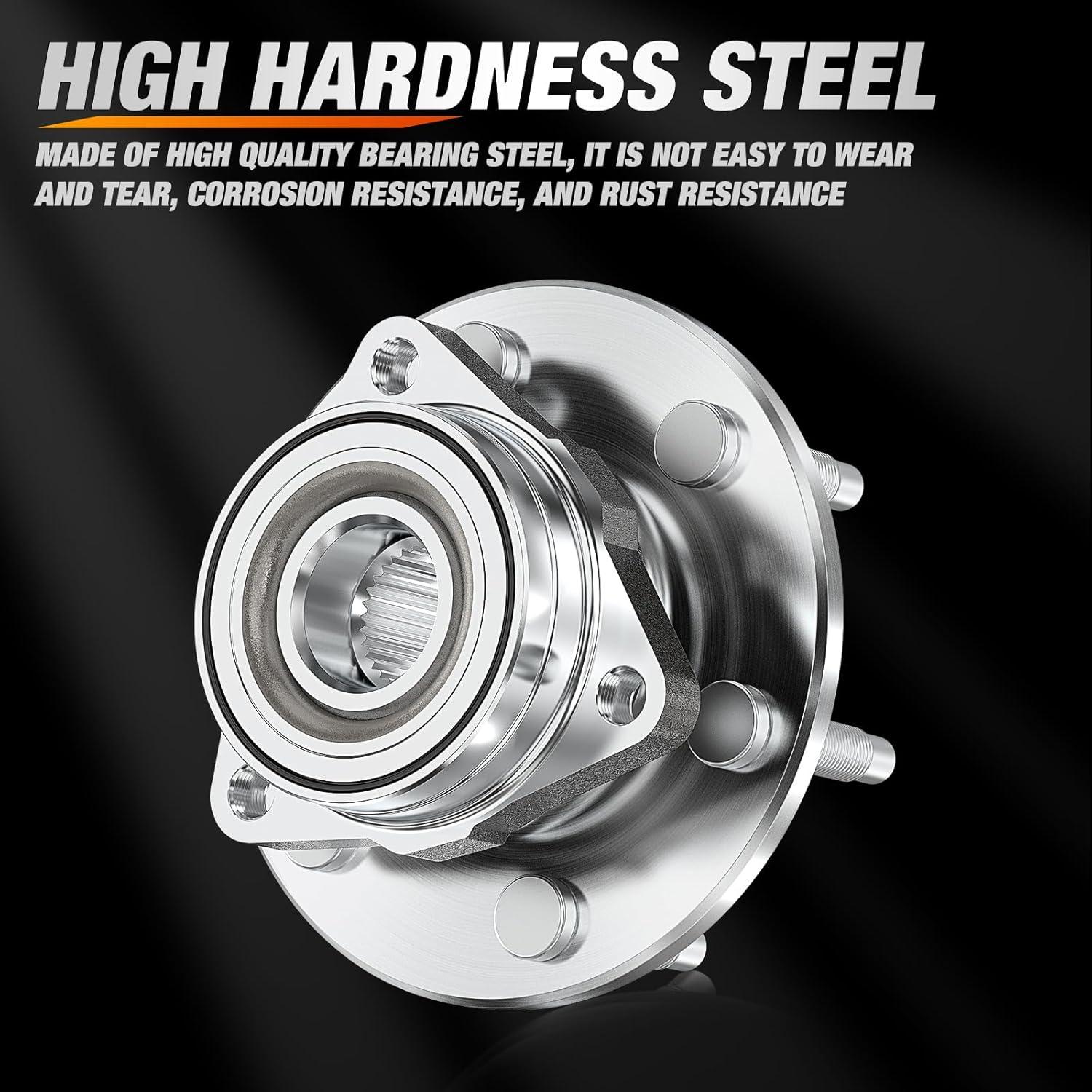imageNilight Front Wheel Hub and Bearing Assembly for Chevy Impala 2000 2002 2003 2004 2005 2006 20072011 Buick Lacrosse Allure 20052009 Cadillac DTS Eldorado Buick Century 5 Lug wABS OEM 513121Silverado 1500 199920064WDAWD