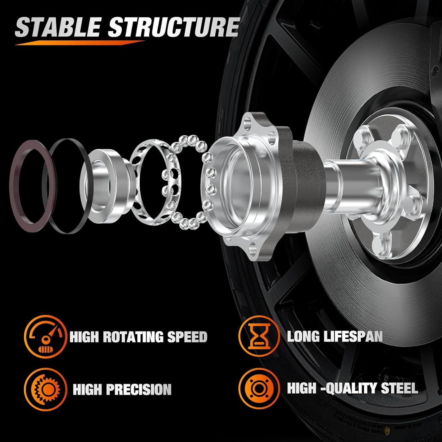 imageNilight Front Wheel Hub and Bearing Assembly for Chevy Impala 2000 2002 2003 2004 2005 2006 20072011 Buick Lacrosse Allure 20052009 Cadillac DTS Eldorado Buick Century 5 Lug wABS OEM 513121Subaru Forester 20142018